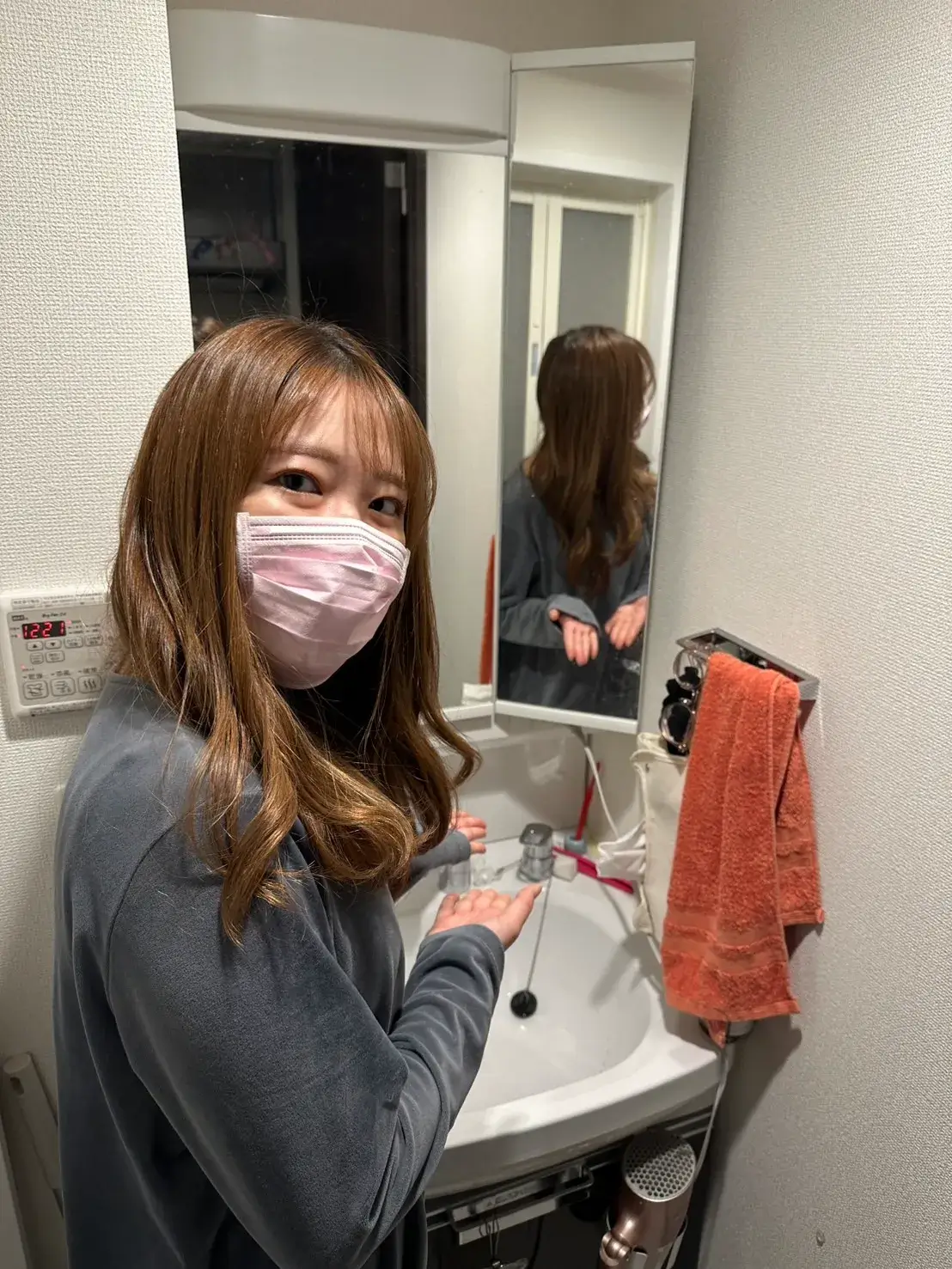 キャップによる洗面所配管のつまり-杉並区高円寺南
