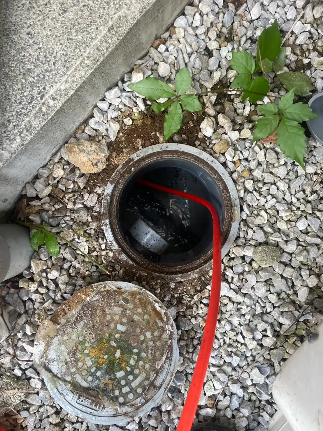 台所の強固なつまりに高圧洗浄-町田市野津田町